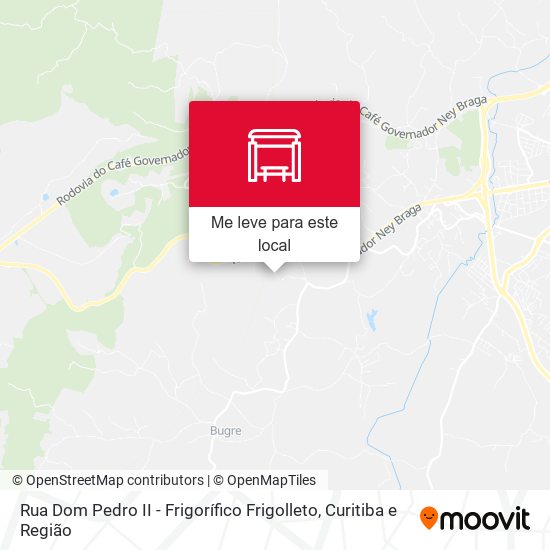 Rua Dom Pedro II - Frigorífico Frigolleto mapa