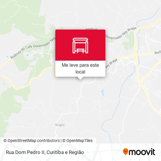 Rua Dom Pedro II mapa