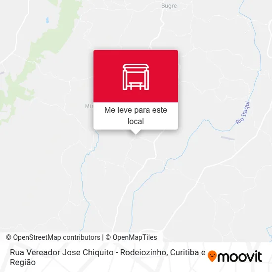 Rua Vereador Jose Chiquito - Rodeiozinho mapa