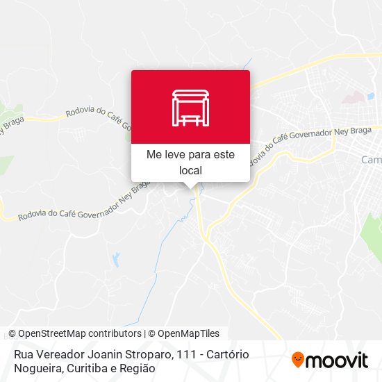 Rua Vereador Joanin Stroparo, 111 - Cartório Nogueira mapa