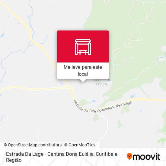 Estrada Da Lage - Cantina Dona Eulália mapa