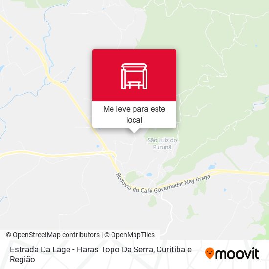 Estrada Da Lage - Haras Topo Da Serra mapa