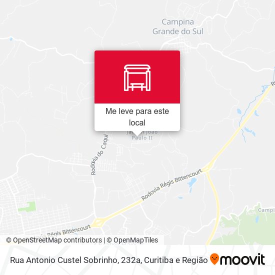 Rua Antonio Custel Sobrinho, 232a mapa