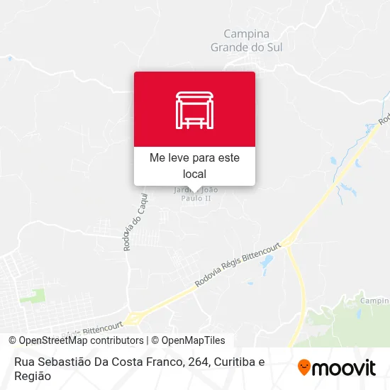 Rua Sebastião Da Costa Franco, 264 mapa