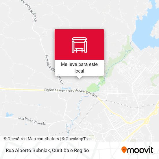 Rua Alberto Bubniak mapa