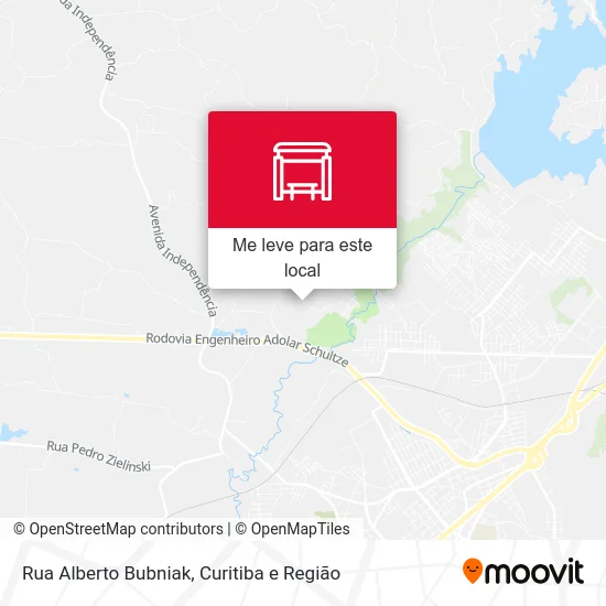 Rua Alberto Bubniak mapa