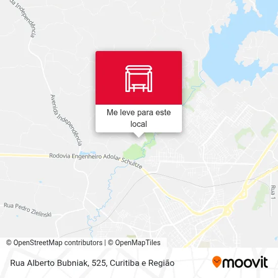 Rua Alberto Bubniak, 525 mapa