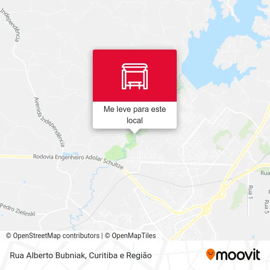 Rua Alberto Bubniak mapa