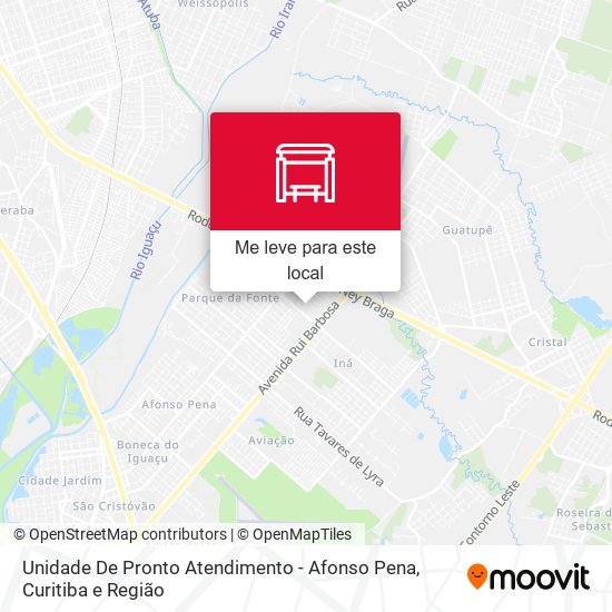 Unidade De Pronto Atendimento - Afonso Pena mapa