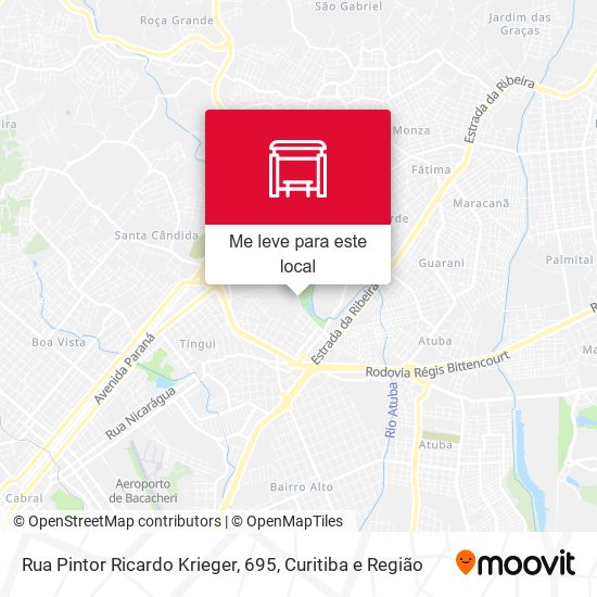 Rua Pintor Ricardo Krieger, 695 mapa
