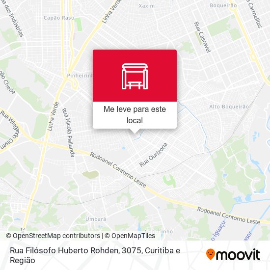 Rua Filósofo Huberto Rohden, 3075 mapa
