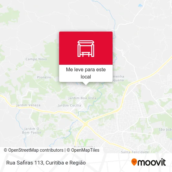 Rua Safiras 113 mapa