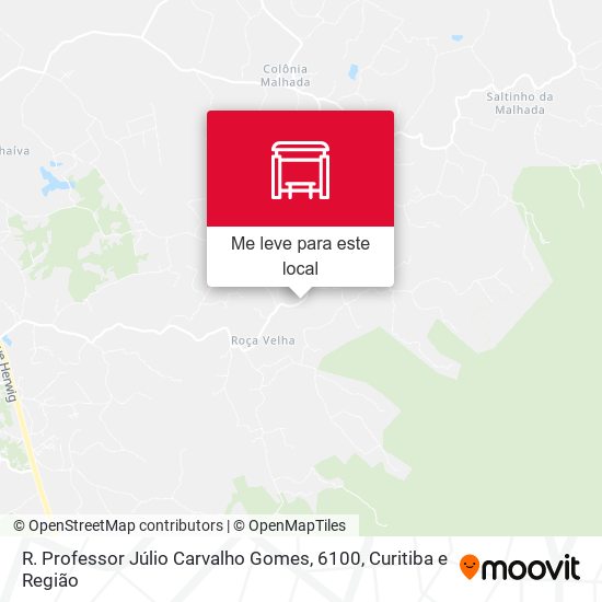 R. Professor Júlio Carvalho Gomes, 6100 mapa