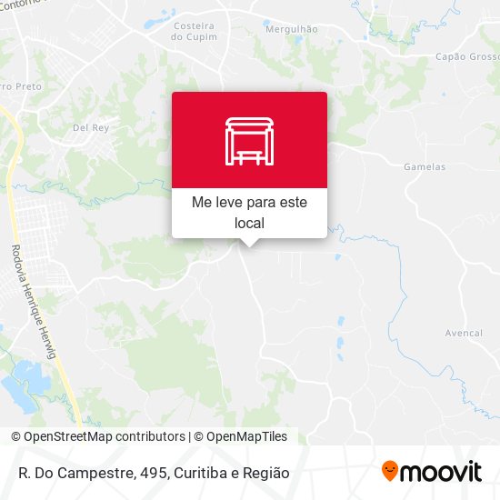 R. Do Campestre, 495 mapa