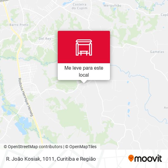 R. João Kosiak, 1011 mapa