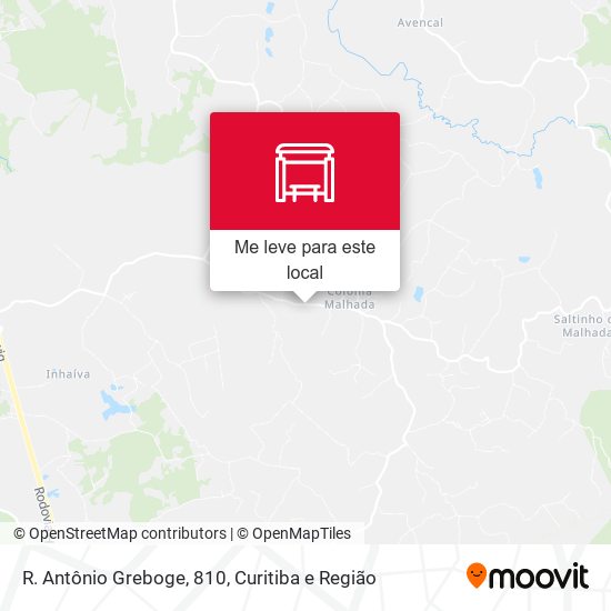 R. Antônio Greboge, 810 mapa