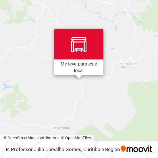 R. Professor Júlio Carvalho Gomes mapa