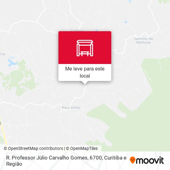 R. Professor Júlio Carvalho Gomes, 6700 mapa