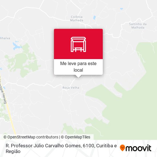 R. Professor Júlio Carvalho Gomes, 6100 mapa