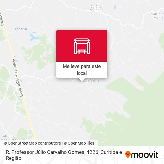 R. Professor Júlio Carvalho Gomes, 4226 mapa