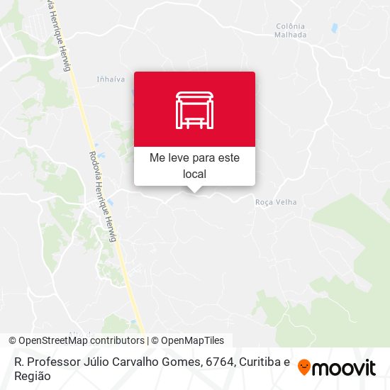 R. Professor Júlio Carvalho Gomes, 6764 mapa