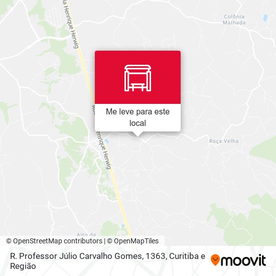 R. Professor Júlio Carvalho Gomes, 1363 mapa