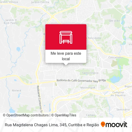 Rua Magdalena Chagas Lima, 345 mapa