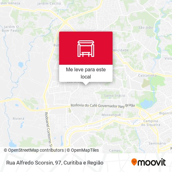 Rua Alfredo Scorsin, 97 mapa