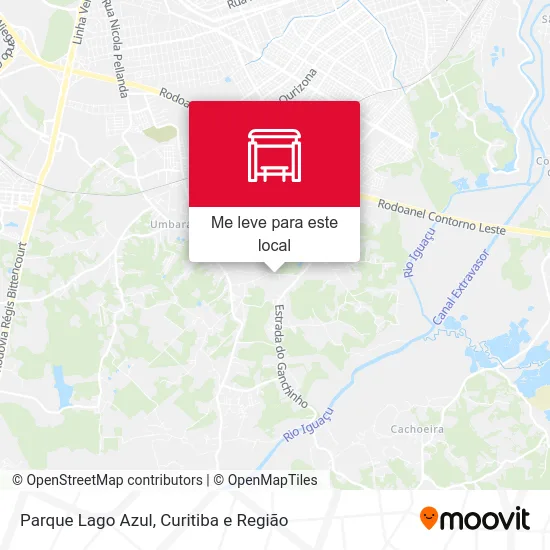 Parque Lago Azul mapa