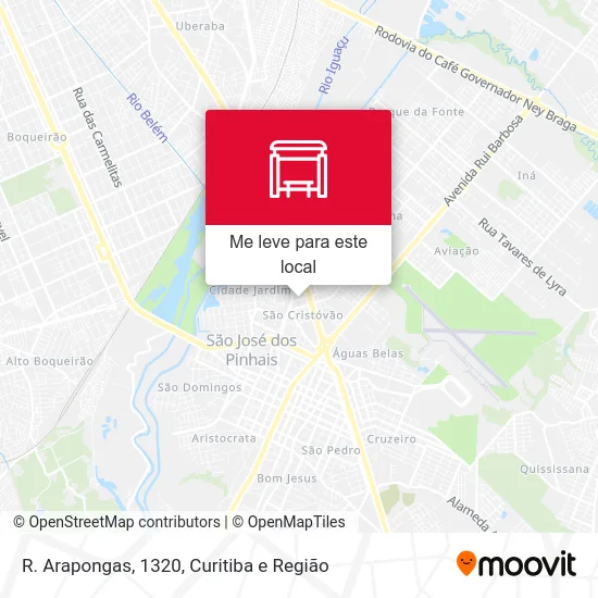 R. Arapongas, 1320 mapa