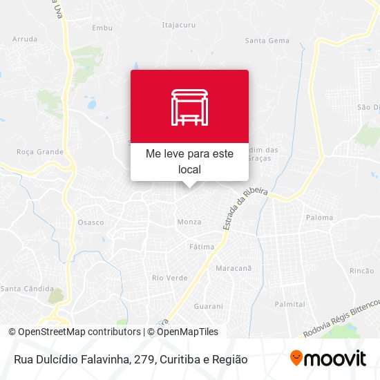 Rua Dulcídio Falavinha, 279 mapa