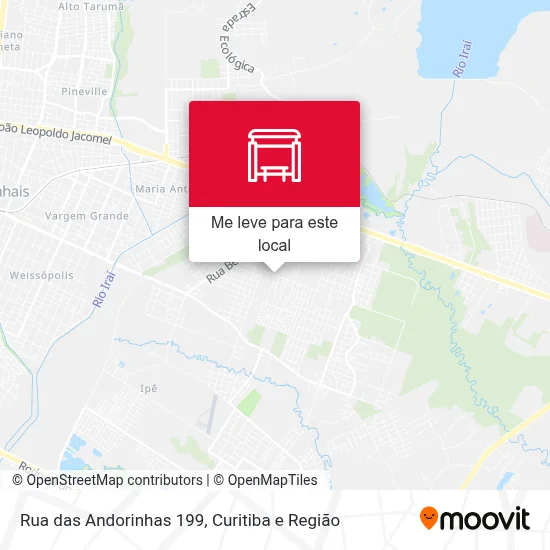 Rua das Andorinhas 199 mapa