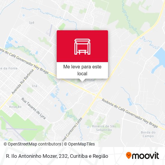R. Ilo Antoninho Mozer, 232 mapa