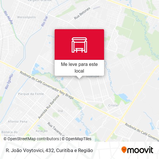 R. João Voytovici, 432 mapa