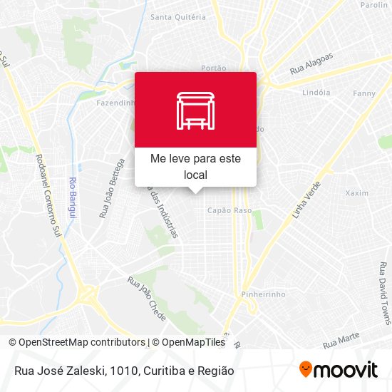 Rua José Zaleski, 1010 mapa