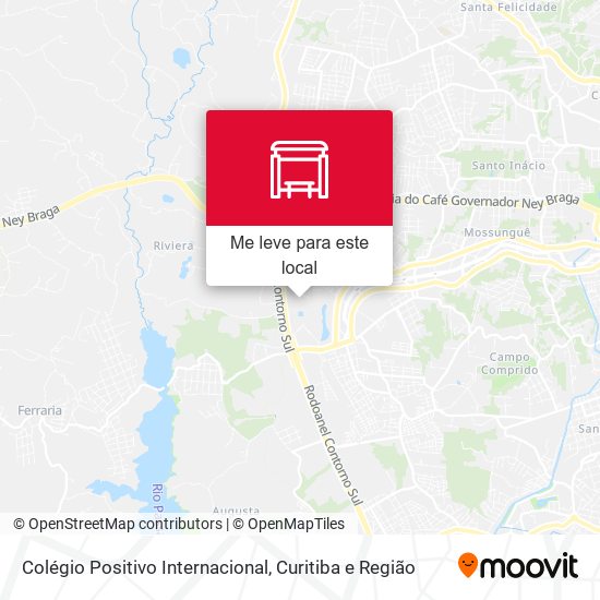 Colégio Positivo Internacional mapa