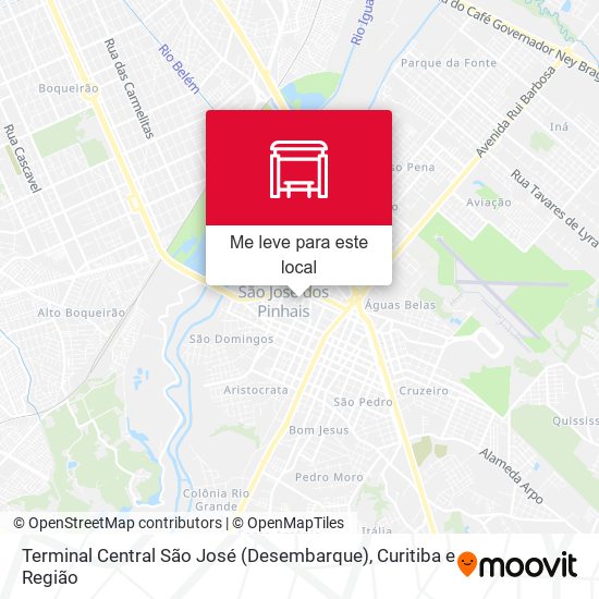 Terminal Central São José (Desembarque) mapa