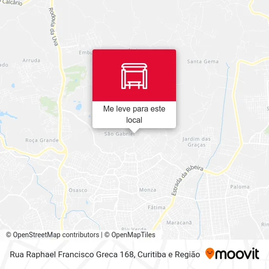 Rua Raphael Francisco Greca 168 mapa