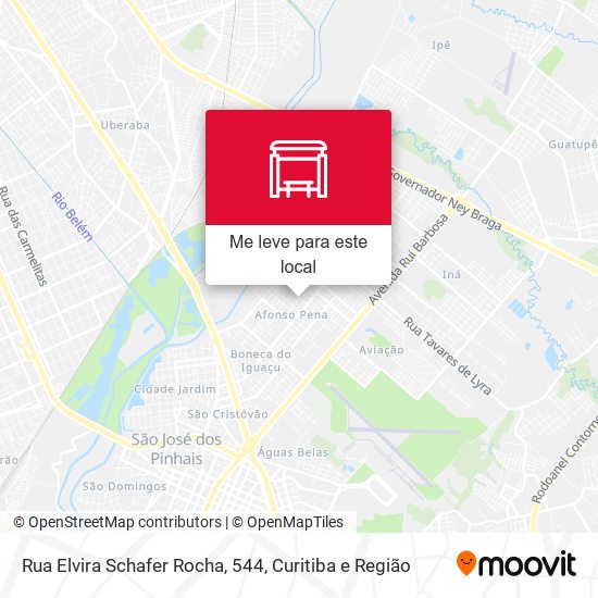 Rua Elvira Schafer Rocha, 544 mapa