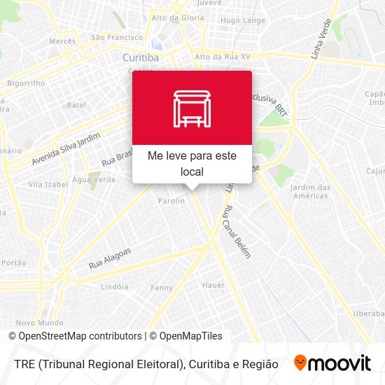 TRE (Tribunal Regional Eleitoral) mapa