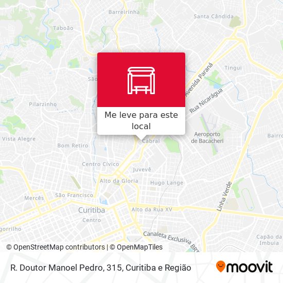 R. Doutor Manoel Pedro, 315 mapa