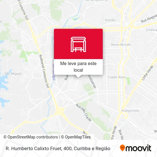 R. Humberto Calixto Fruet, 400 mapa