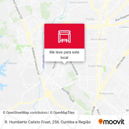R. Humberto Calixto Fruet, 258 mapa