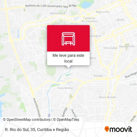 R. Rio do Sul, 35 mapa