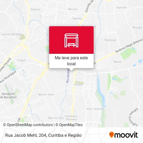 Rua Jacob Mehl, 204 mapa