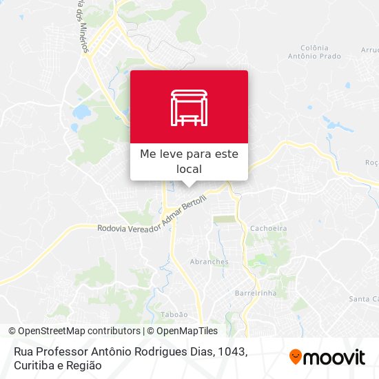 Rua Professor Antônio Rodrigues Dias, 1043 mapa