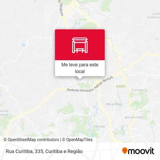 Rua Curitiba, 335 mapa
