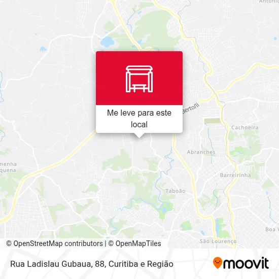 Rua Ladislau Gubaua, 88 mapa