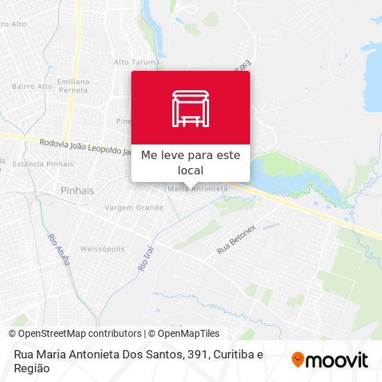 Rua Maria Antonieta Dos Santos, 391 mapa