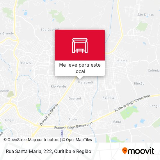 Rua Santa Maria, 222 mapa